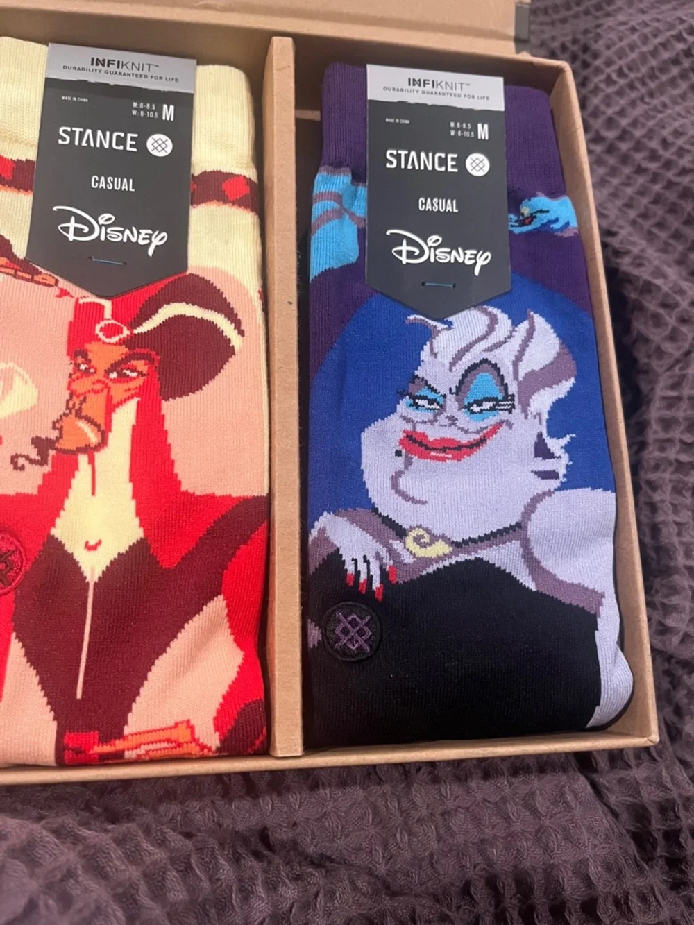 Stance Disney Villains Crew Socks Set - Black, Red, Green, Cream, Blue
